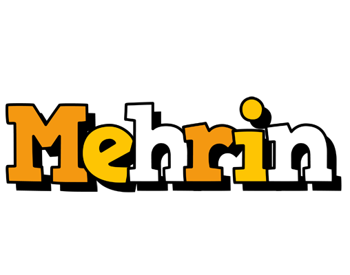 Mehrin cartoon logo