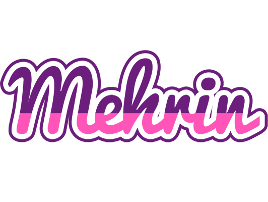Mehrin cheerful logo