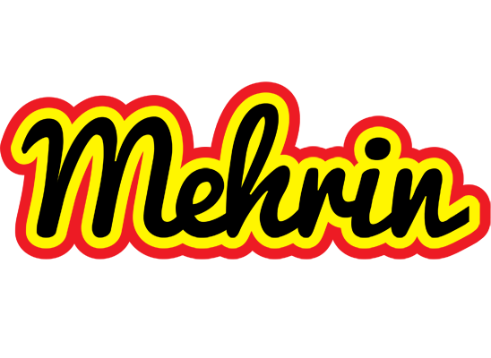 Mehrin flaming logo