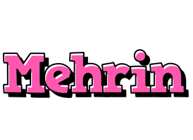 Mehrin girlish logo