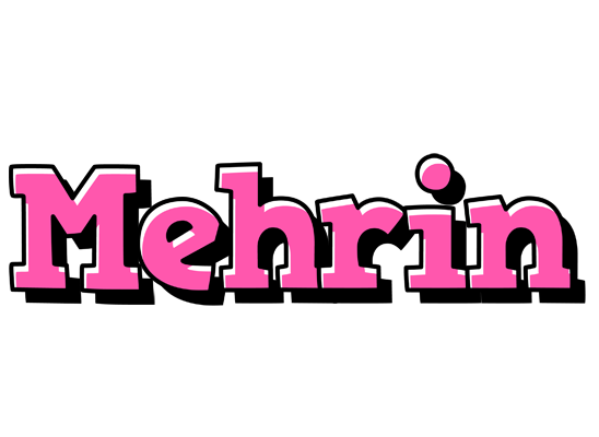 Mehrin girlish logo