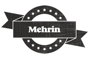 Mehrin grunge logo