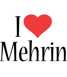 Mehrin i-love logo