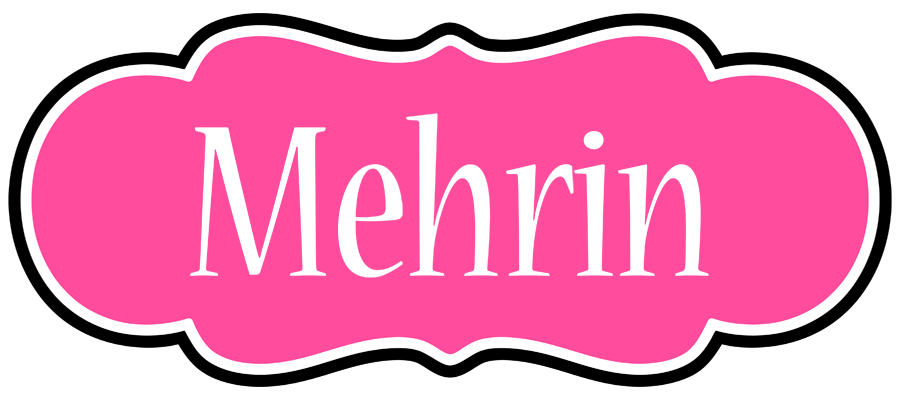 Mehrin invitation logo