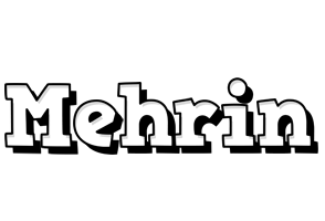 Mehrin snowing logo