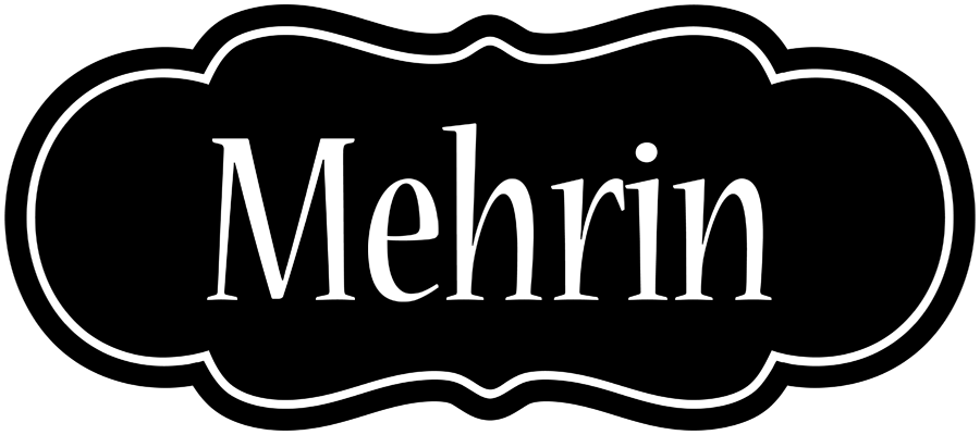Mehrin welcome logo
