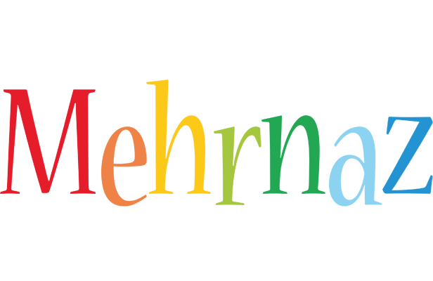 Mehrnaz birthday logo
