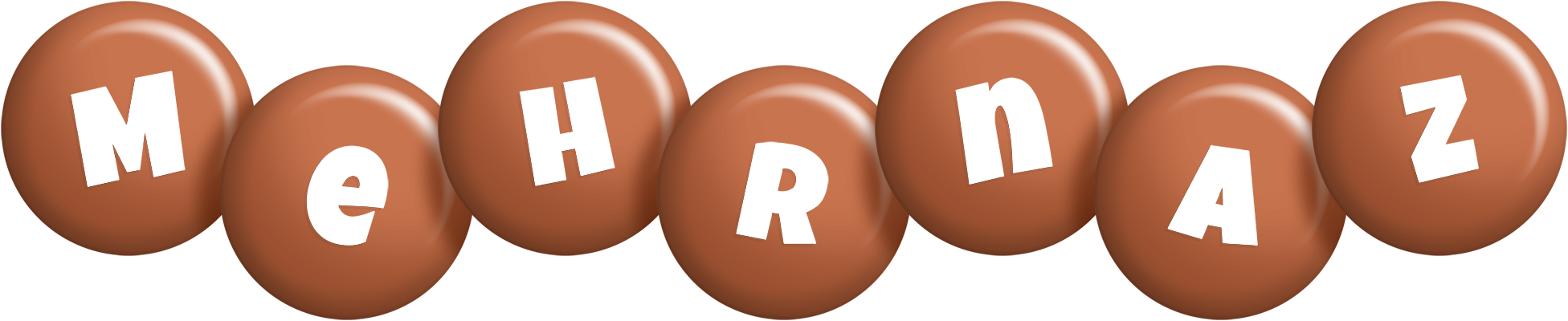 Mehrnaz candy-brown logo