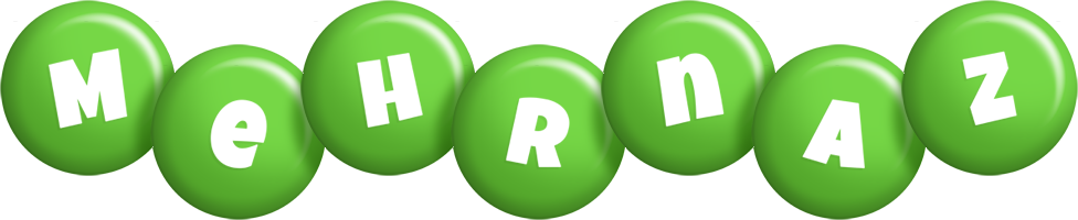 Mehrnaz candy-green logo