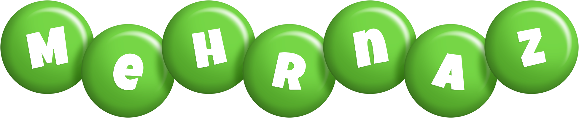 Mehrnaz candy-green logo