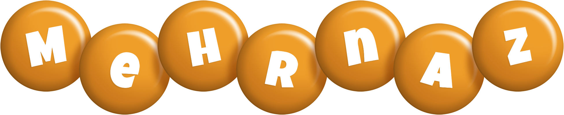 Mehrnaz candy-orange logo