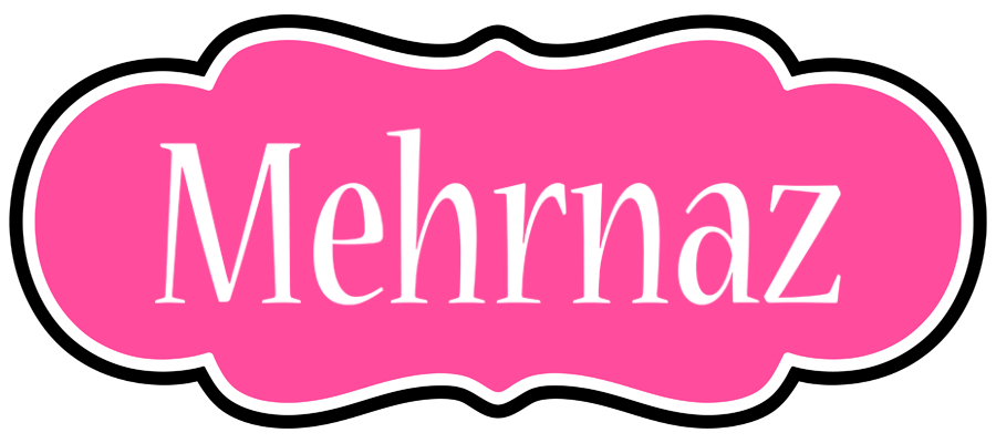 Mehrnaz invitation logo