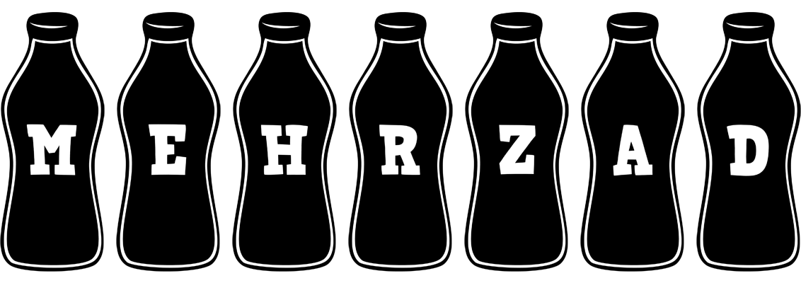 Mehrzad bottle logo