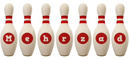 Mehrzad bowling-pin logo