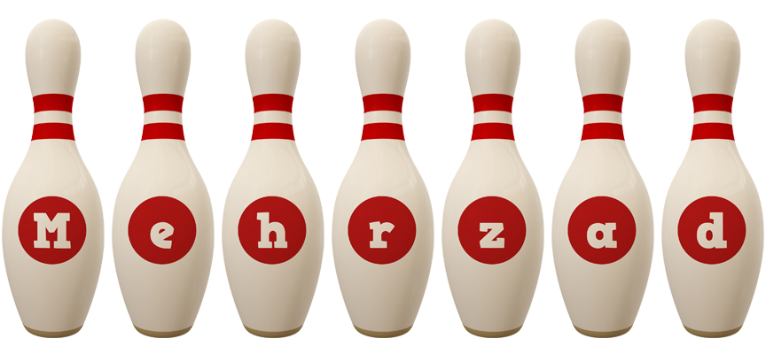 Mehrzad bowling-pin logo