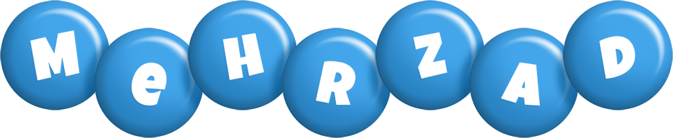 Mehrzad candy-blue logo