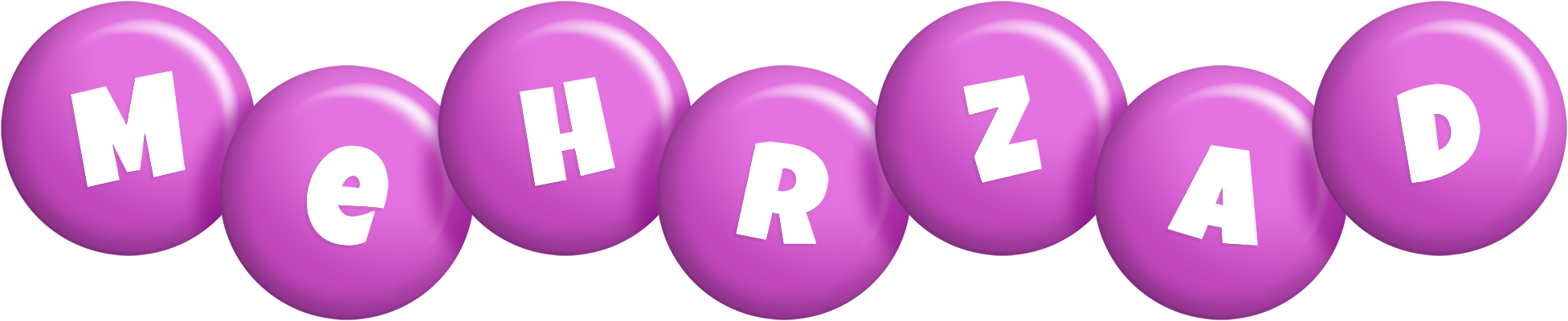 Mehrzad candy-purple logo