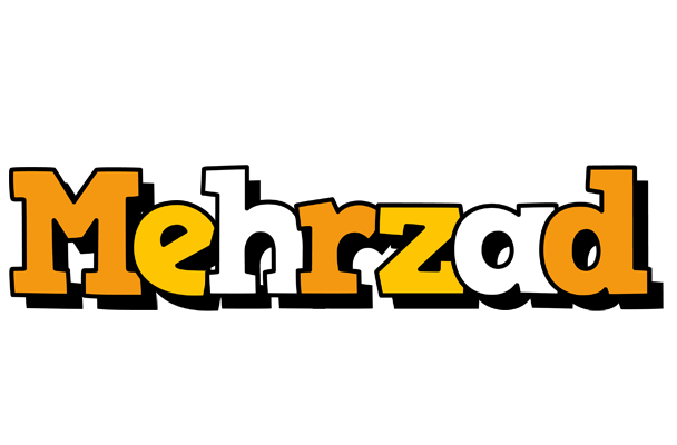 Mehrzad cartoon logo
