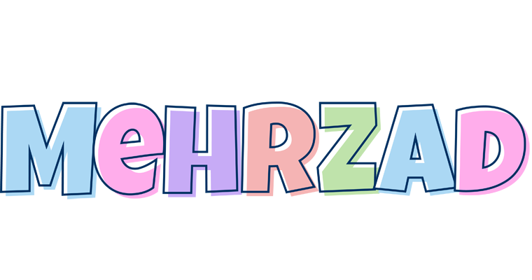 Mehrzad pastel logo