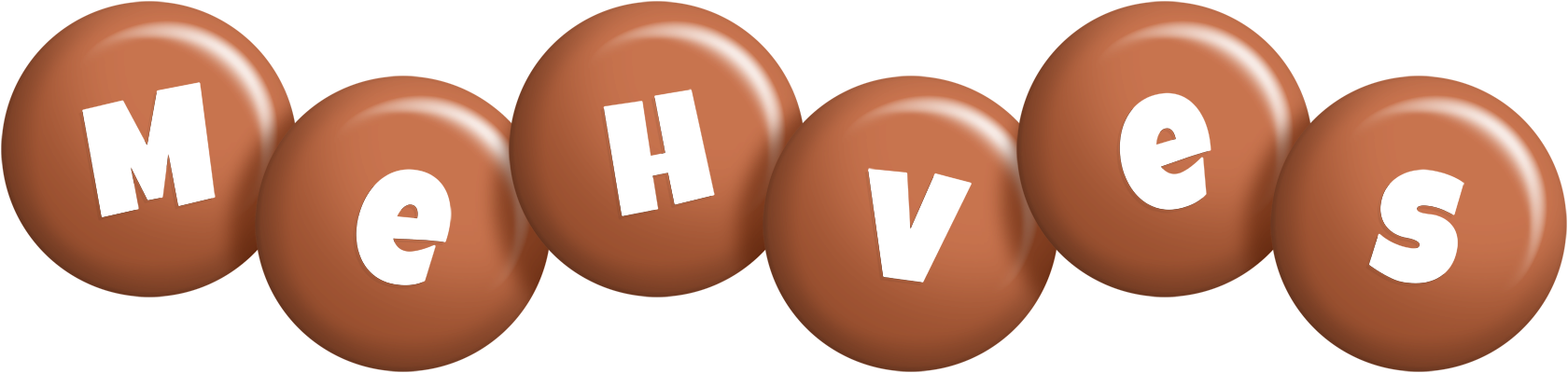 Mehves candy-brown logo