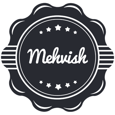 Mehvish badge logo