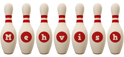 Mehvish bowling-pin logo