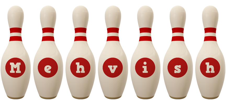 Mehvish bowling-pin logo