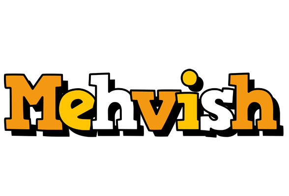 Mehvish cartoon logo