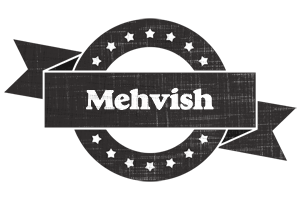 Mehvish grunge logo