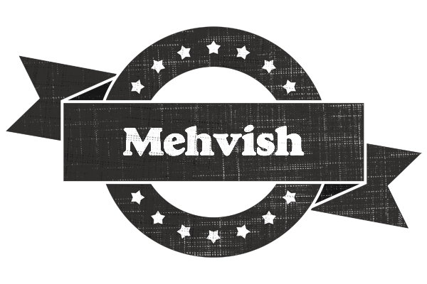 Mehvish grunge logo