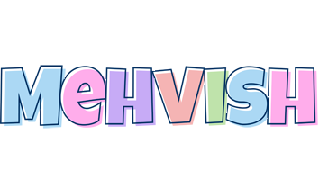 Mehvish pastel logo