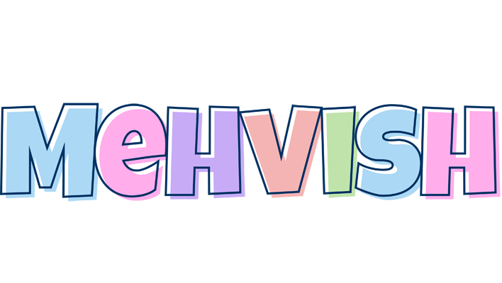 Mehvish pastel logo