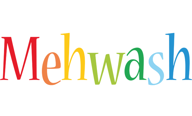 Mehwash birthday logo