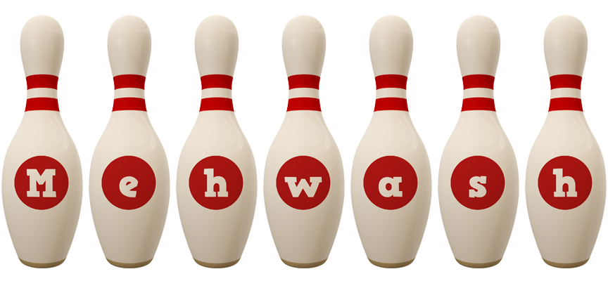 Mehwash bowling-pin logo