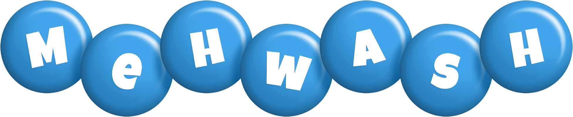 Mehwash candy-blue logo