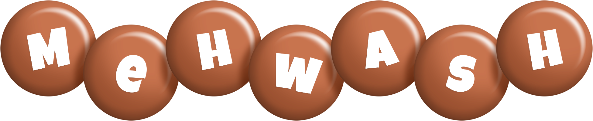 Mehwash candy-brown logo