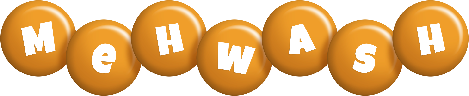 Mehwash candy-orange logo