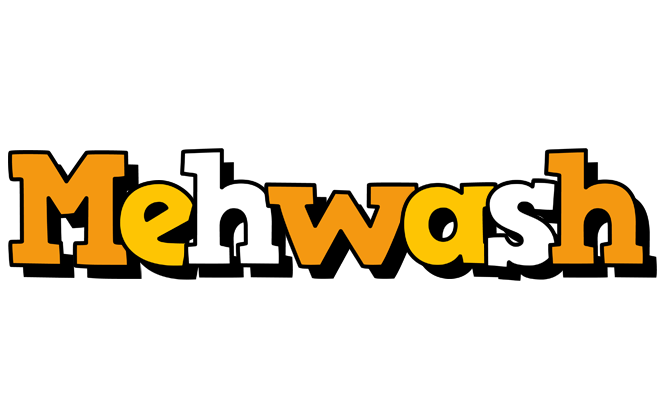 Mehwash cartoon logo