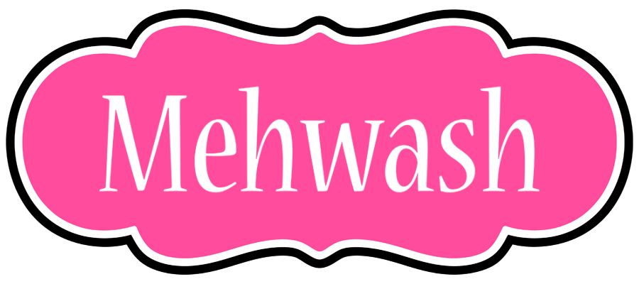 Mehwash invitation logo
