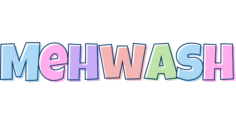 Mehwash pastel logo