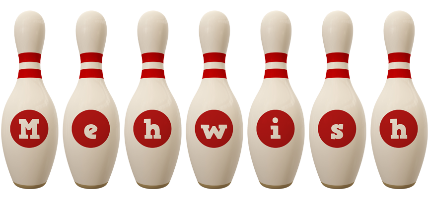 Mehwish bowling-pin logo