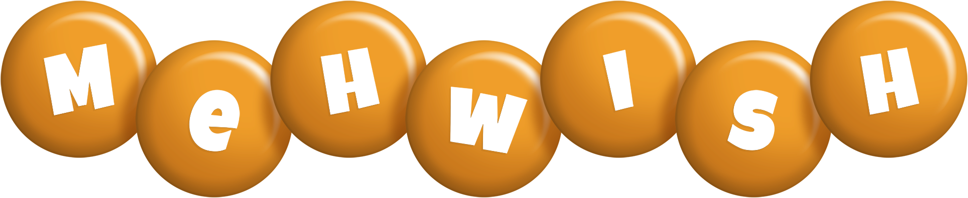Mehwish candy-orange logo