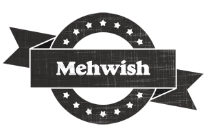 Mehwish grunge logo