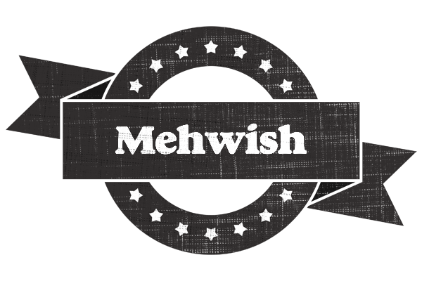 Mehwish grunge logo