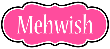 Mehwish invitation logo