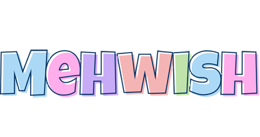 Mehwish pastel logo