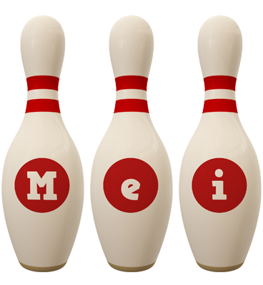 Mei bowling-pin logo