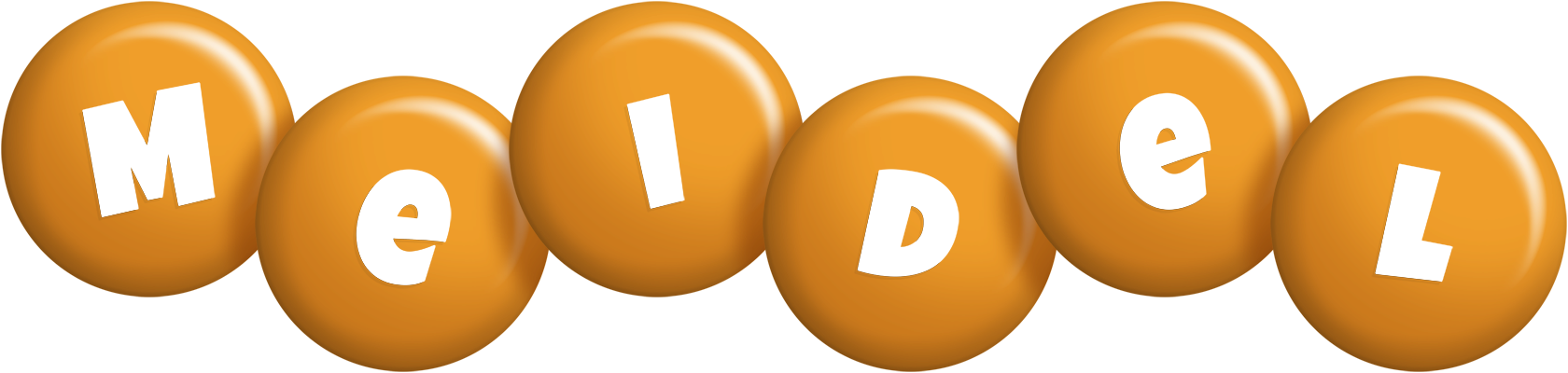 Meidel candy-orange logo