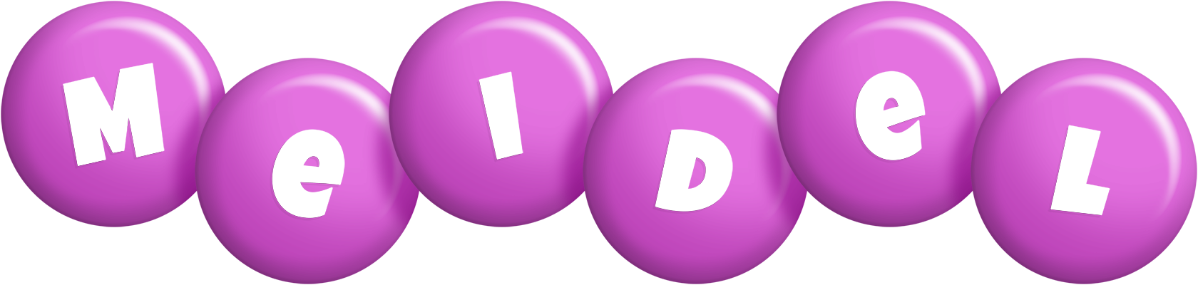 Meidel candy-purple logo