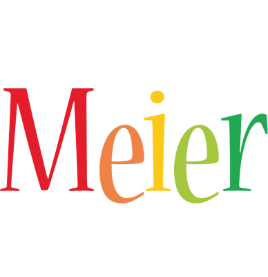 Meier birthday logo